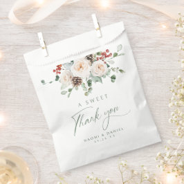 Sacolinha Um Doce Agradecimento Elegante Floral Festivo Casa