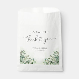 Sacolinha Um doce obrigado | Greenery Eucalyptus Wedding