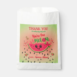 Sacolinha Um em um melão de melancia Primeiro Aniversário da