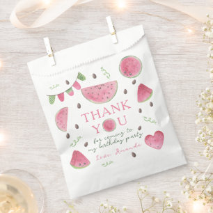 Sacolinha Um em um Melon Watermelon Girl, obrigado de aniver