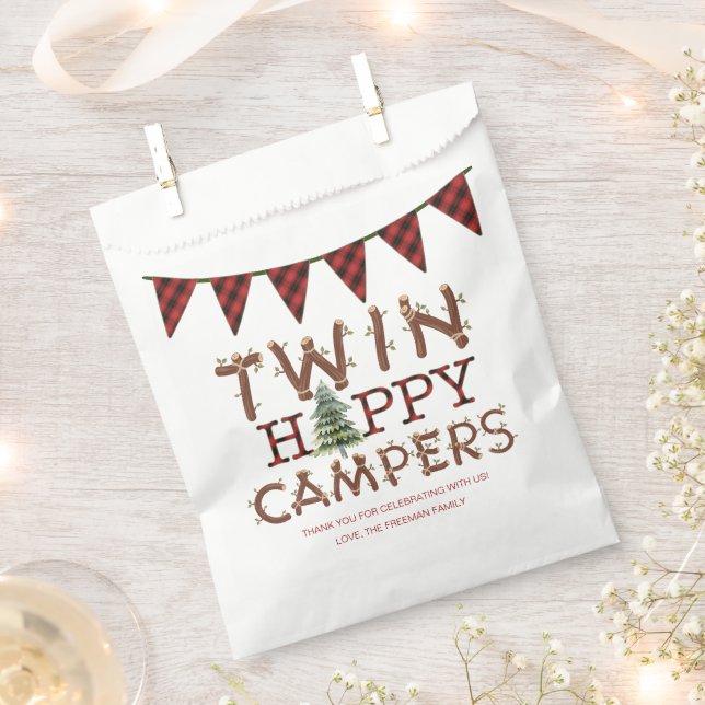 Sacolinha Um Feliz Aniversário Do Camper Twin, Obrigado Por  (Cortado)