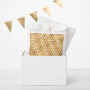 Sacolinha um fundo amarelo e branco com um traço