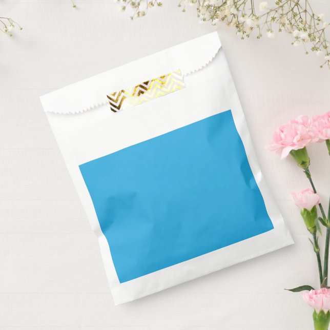 Sacolinha um fundo azul com um gato preto e branco (Selado)