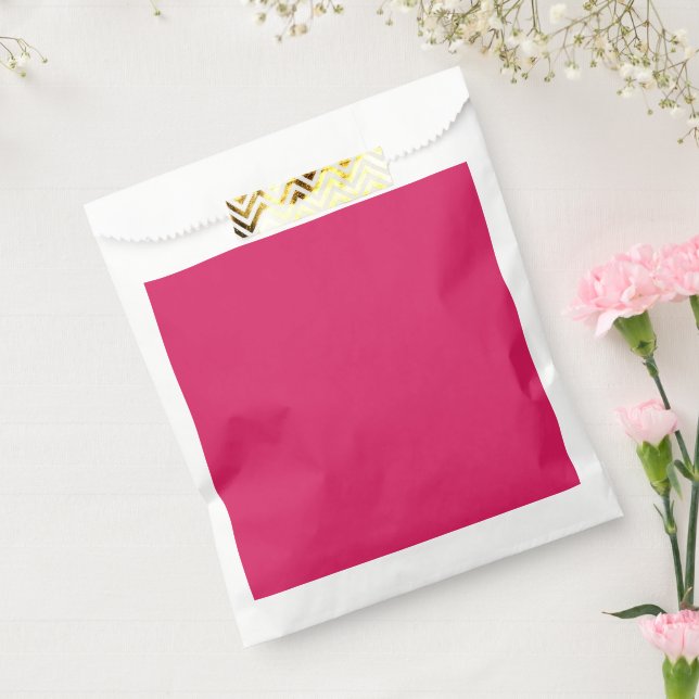 Sacolinha um fundo rosa com borda branca (Selado)