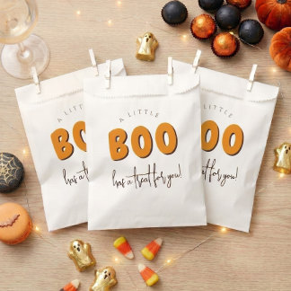 Sacolinha Um Pequeno Boo Chá de Bebê de Halloween 