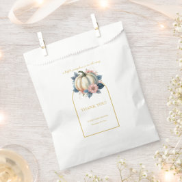 Sacolinha Um Pequeno Chá de fraldas Floral de outono de Abób