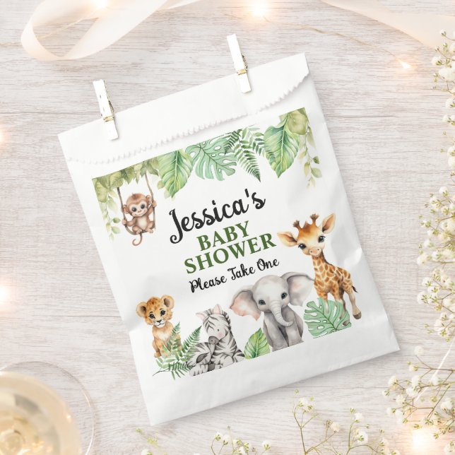 Sacolinha Um Pequeno Chá de fraldas Selvagem (Cortado)