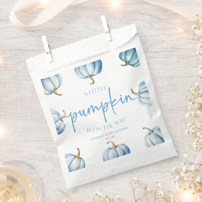 Sacolinha Um Pouco De Abóbora Está A Caminho! Chá de fraldas (Cortado)