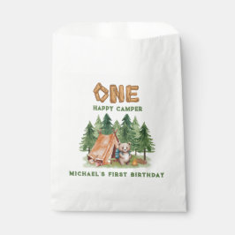 Sacolinha Um primeiro aniversario de Aquarela Feliz Camper W