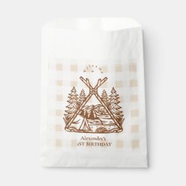 Sacolinha Um primeiro aniversario Feliz da Floresta de Campe