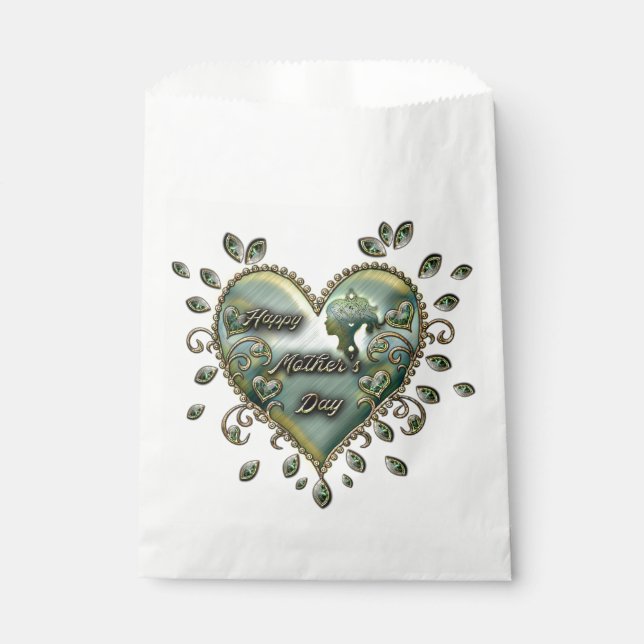 Sacolinha Um toque de elegância: Dia de as mães feliz. (Frente)