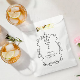 Sacolinha Uma Festa de aniversário de Borda Negra Negra