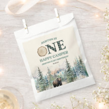 Uma festa de primeiro aniversario de Urso de Campa