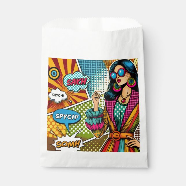 Sacolinha Uma ilustração de tendência no estilo de pop (Frente)