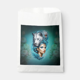 Sacolinha Uma mulher cativante com uma cabeça majestosa de l