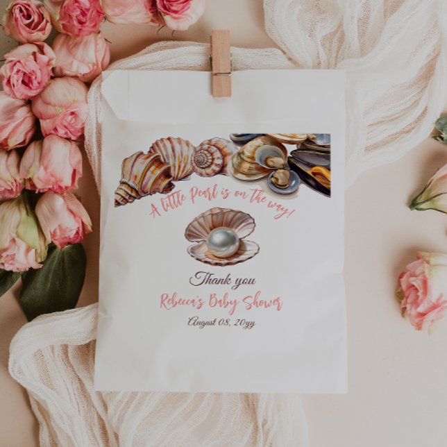 Sacolinha Uma pérola debaixo do Chá de fraldas da Garota do  (Criador carregado)