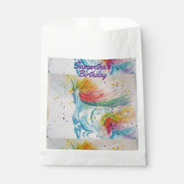 Sacolinha Unicorn Cute Rainbow pet Party Bolsas