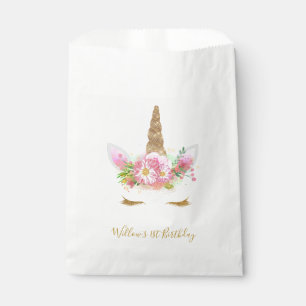 Sacolinha Unicorn Face Favor Bag
