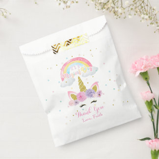 Sacolinha Unicorn Pastel Birthday Favor Bag