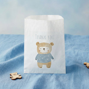 Sacolinha Urso bonitinho da Aquarela Azul é um menino
