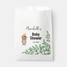 Sacolinha Urso Bonito no Chá de fraldas de Madeira