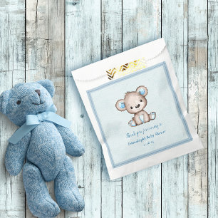 Sacolinha Urso Castanho-Gelado Branco Azul