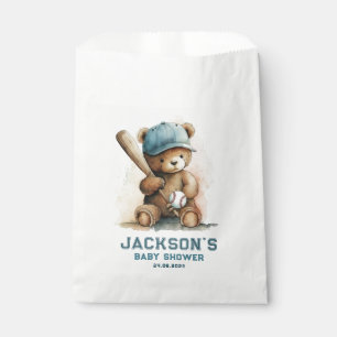 Sacolinha Urso de Pelúcia de Beisebol Personalizado Churrasc