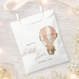 Sacolinha Urso de Teddy, Balão de Ar Quente Rosa, Chá de fra