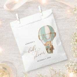 Sacolinha Urso de Teddy, Balão de Ar Quente Verde, Chá de fr