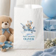 Urso Fofo Avião Azul Tempo Voa Primeiro 1º Anivers