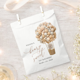 Sacolinha Urso Gelado, Balões de Beige, Primeiro Aniversário