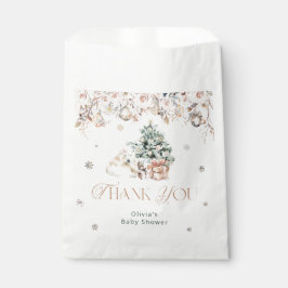 Sacolinha Urso Polar Cinto Chá de fraldas de inverno Saco de