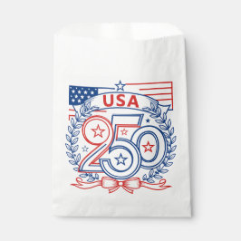 Sacolinha USA 250 Patriotic Anniversary Emblem Design