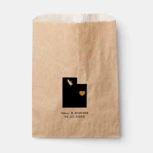 Sacolinha Utah Wedding Favor Treat Sacks, Sacos-Presente
