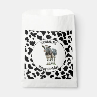 Sacolinha Vaca Preta e Branca