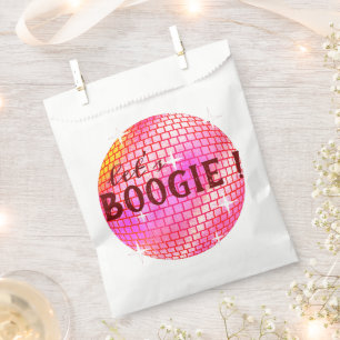 Sacolinha Vamos Boogie! Esfera de Disco Rosa