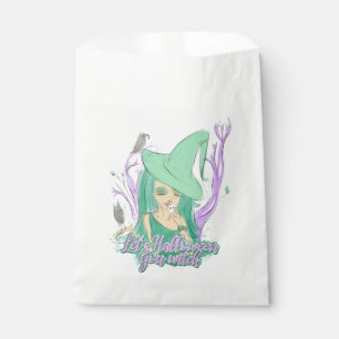 Sacolinha Vamos Halloween você bruxa o Favor Bag