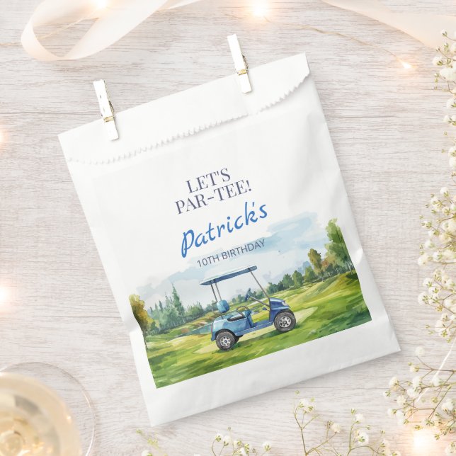 Sacolinha Vamos Par-Tee Golfe Aniversário de Qualquer Idade (Cortado)