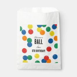 Sacolinha Vamos tem uma Festa de aniversário de Bola Colorid