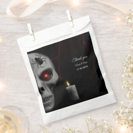 Sacolinha Vela de Aranha do Crânio Gótico - Halloween Moody 