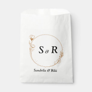 Sacolinha vela de cera de soja personalizada elegante com fl