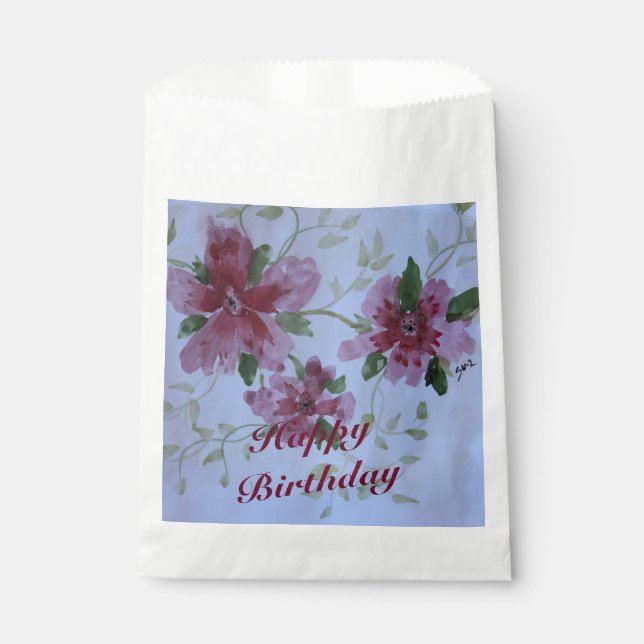 Sacolinha Verde Azul e Borgonha (Frente)