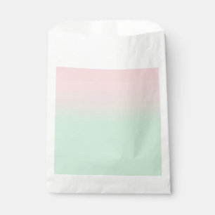 Sacolinha Verde de Gradiente Rosa Cinza Estético de Pastel