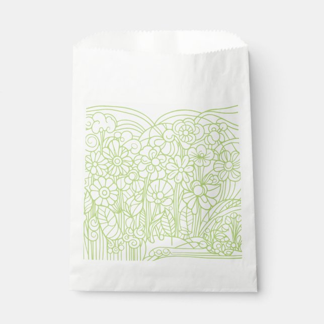 Sacolinha Verde do Jardim Flor (Frente)