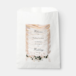 Sacolinha Vestido Branca com Casamento Rosa