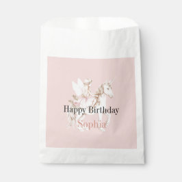 Sacolinha Vestido de Asas de Fada Cor-de-Rosa Aniversário Un