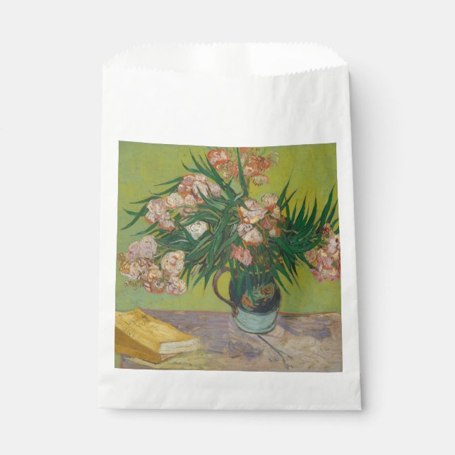 Sacolinha Vincent Van Gogh Oleander pintura em flor (Frente)