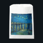 Sacolinha Vincent Van Gogh Starry Night Over the Rhone<br><div class="desc">A obra-prima Van Gogh Starry Night - Uma pintura de Vincent Van Gogh,  Starry Night Over the Rhone,  mostra uma noite cheia de estrelas,  e uma ponte. Pintado em Arles France à noite,  pintado em 1888.</div>
