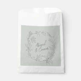 Sacolinha Vinhas Mãos Mínimas Cinzas Verdes