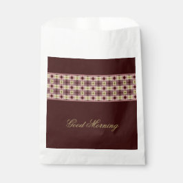 Sacolinha Vinho Escuro Com Rosa